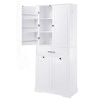 Meuble de rangement de salle de bain autoportant noir/blanc avec panier à linge