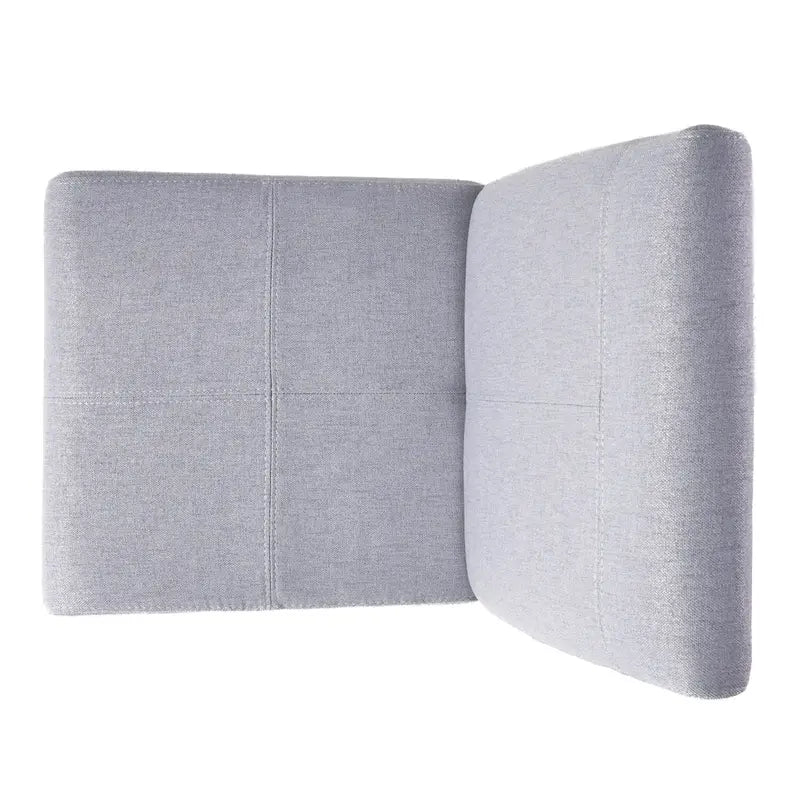 Lot de 2 chaises de salle à manger rembourrées, point en T – Bleu / Gris clair / Bleu ciel