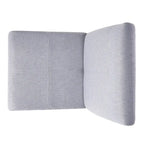 Lot de 2 chaises de salle à manger rembourrées, point en T – Bleu / Gris clair / Bleu ciel