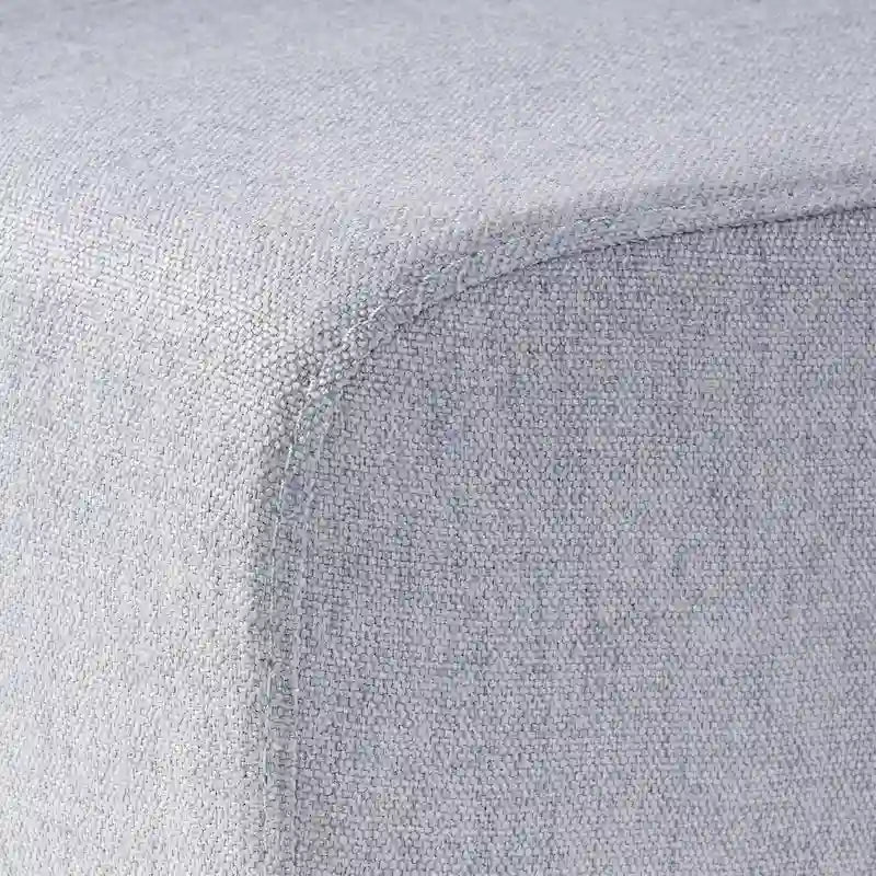 Lot de 2 chaises de salle à manger rembourrées, point en T – Bleu / Gris clair / Bleu ciel