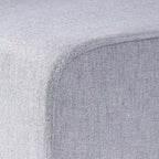 Lot de 2 chaises de salle à manger rembourrées, point en T – Bleu / Gris clair / Bleu ciel