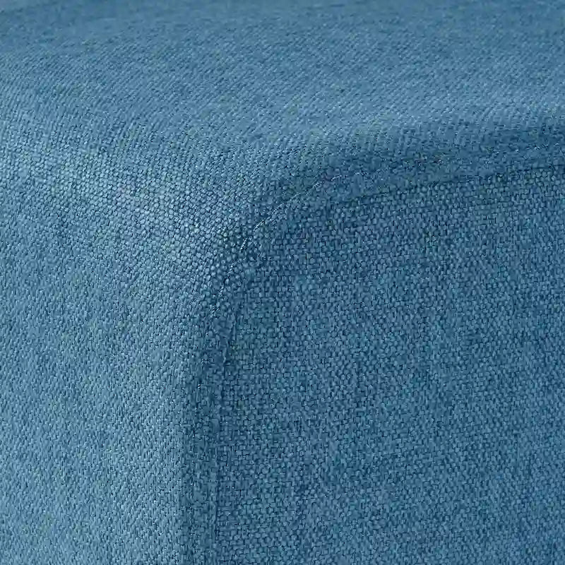Lot de 2 chaises de salle à manger rembourrées, point en T – Bleu / Gris clair / Bleu ciel