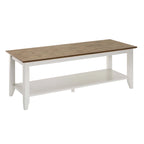 Table basse à 2 niveaux avec étagère inférieure, couleurs noir/expresso/cerise/gris/blanc, places 1+