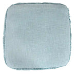 Pouf ottoman rayé en coton gris clair / marine / beige / bleu layette – 1 personne
