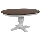 Table à manger extensible multi-rondes – Pied central unique, 4 à 6 places