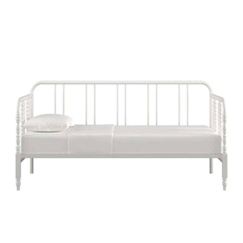 Lit de repos en métal noir et blanc pour 1 personne