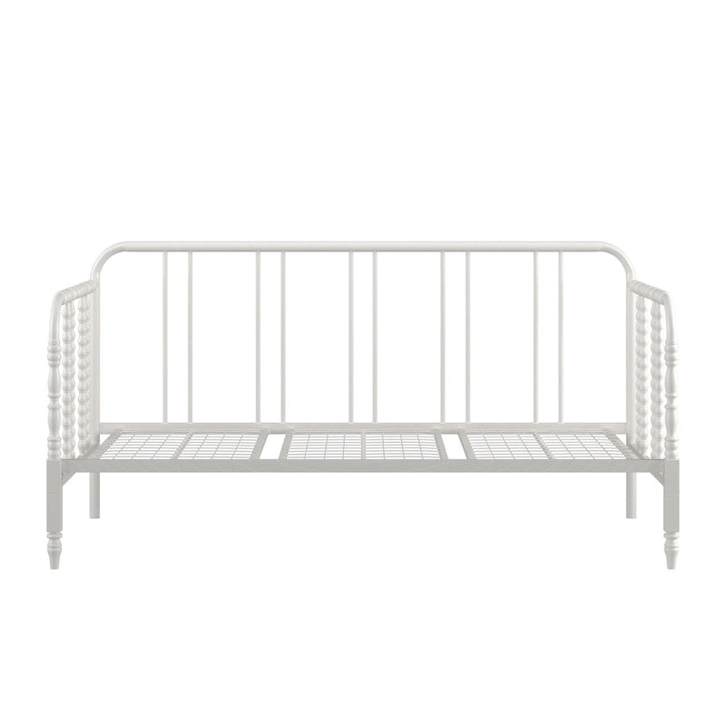 Lit de repos en métal noir et blanc pour 1 personne