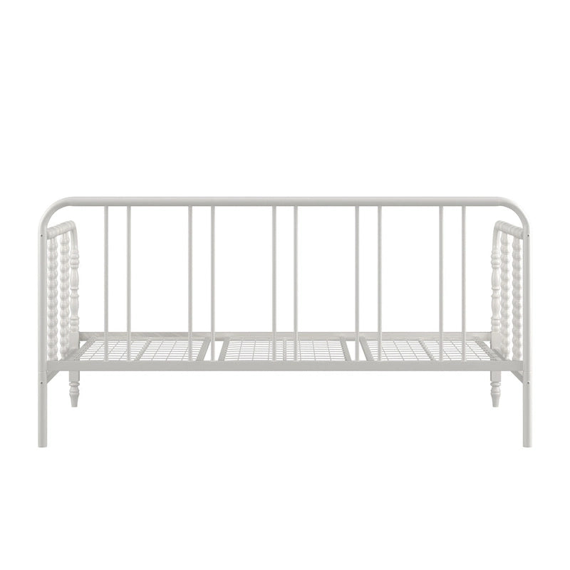 Lit de repos en métal noir et blanc pour 1 personne