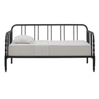 Lit de repos en métal noir et blanc pour 1 personne