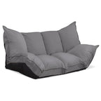 Fauteuil de sol réglable gris/beige – Une place