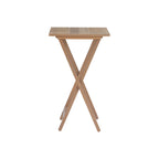 Ensemble de 4 tables pliantes en bois flotté, plateau en bois/acrylique