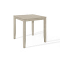 Table de salle à manger carrée hauteur comptoir, 4 places, gris antique