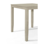 Table de salle à manger carrée hauteur comptoir, 4 places, gris antique