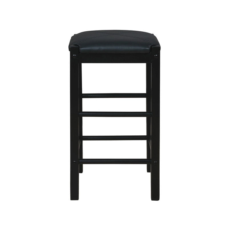 Ensemble de salle à manger hauteur comptoir, 4 places, blanc/expresso/noir