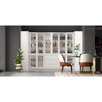 Armoire de rangement modulaire blanche pour garde-manger de cuisine
