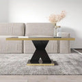 Noir/Or, Blanc/Or, Noir, Blanc – Table basse pour 1-2 personnes, design moderne, finition brillante