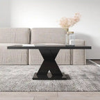 Noir/Or, Blanc/Or, Noir, Blanc – Table basse pour 1-2 personnes, design moderne, finition brillante