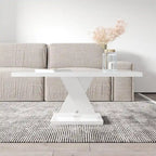 Noir/Or, Blanc/Or, Noir, Blanc – Table basse pour 1-2 personnes, design moderne, finition brillante