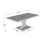 Noir/Or, Blanc/Or, Noir, Blanc – Table basse pour 1-2 personnes, design moderne, finition brillante