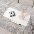 Noir/Or, Blanc/Or, Noir, Blanc – Table basse pour 1-2 personnes, design moderne, finition brillante
