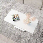 Noir/Or, Blanc/Or, Noir, Blanc – Table basse pour 1-2 personnes, design moderne, finition brillante