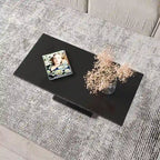 Noir/Or, Blanc/Or, Noir, Blanc – Table basse pour 1-2 personnes, design moderne, finition brillante