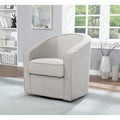 Fauteuil pivotant cylindrique 1 place, gris / beige / bleu azur / fumée