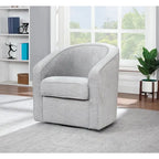 Fauteuil pivotant cylindrique 1 place, gris / beige / bleu azur / fumée