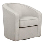 Fauteuil pivotant cylindrique 1 place, gris / beige / bleu azur / fumée