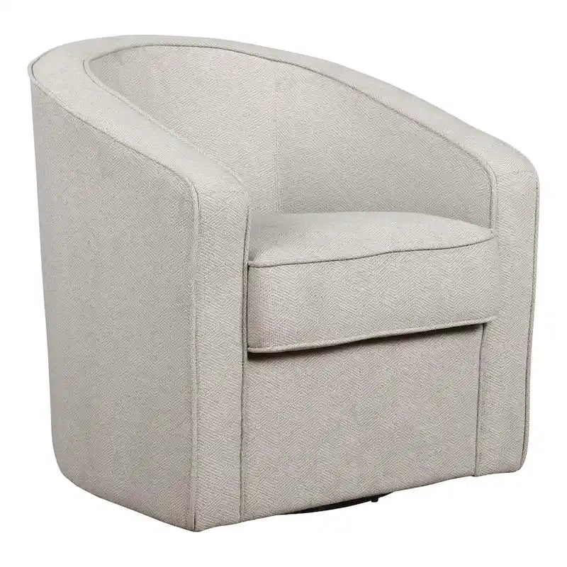 Fauteuil pivotant cylindrique 1 place, gris / beige / bleu azur / fumée