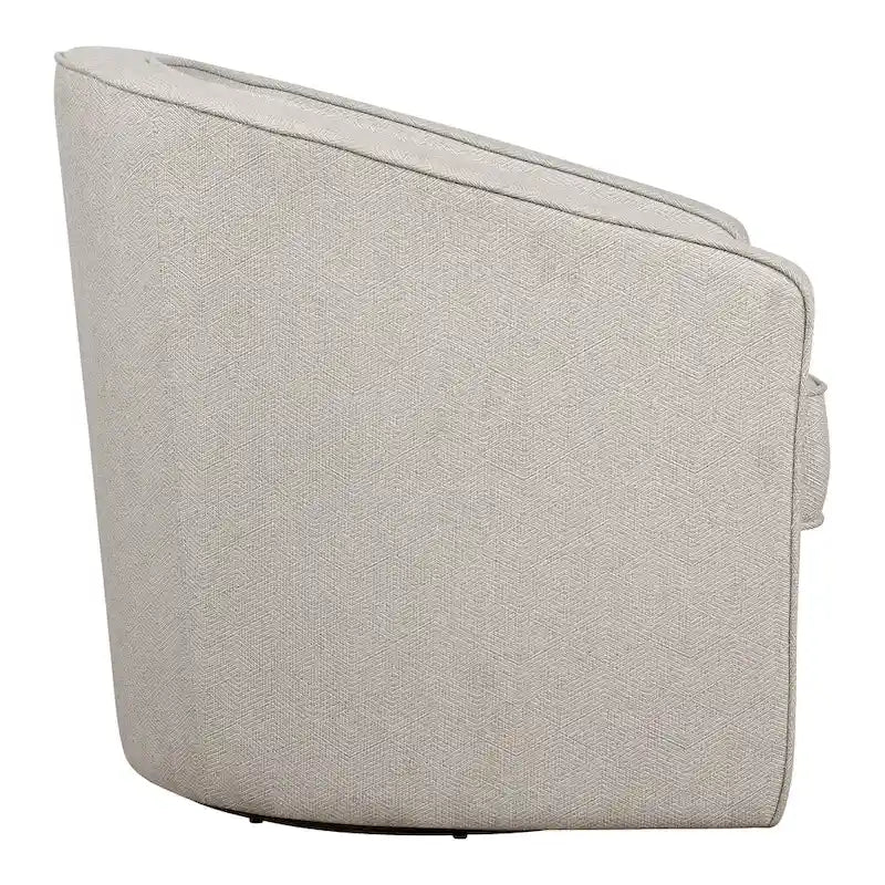 Fauteuil pivotant cylindrique 1 place, gris / beige / bleu azur / fumée