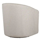 Fauteuil pivotant cylindrique 1 place, gris / beige / bleu azur / fumée