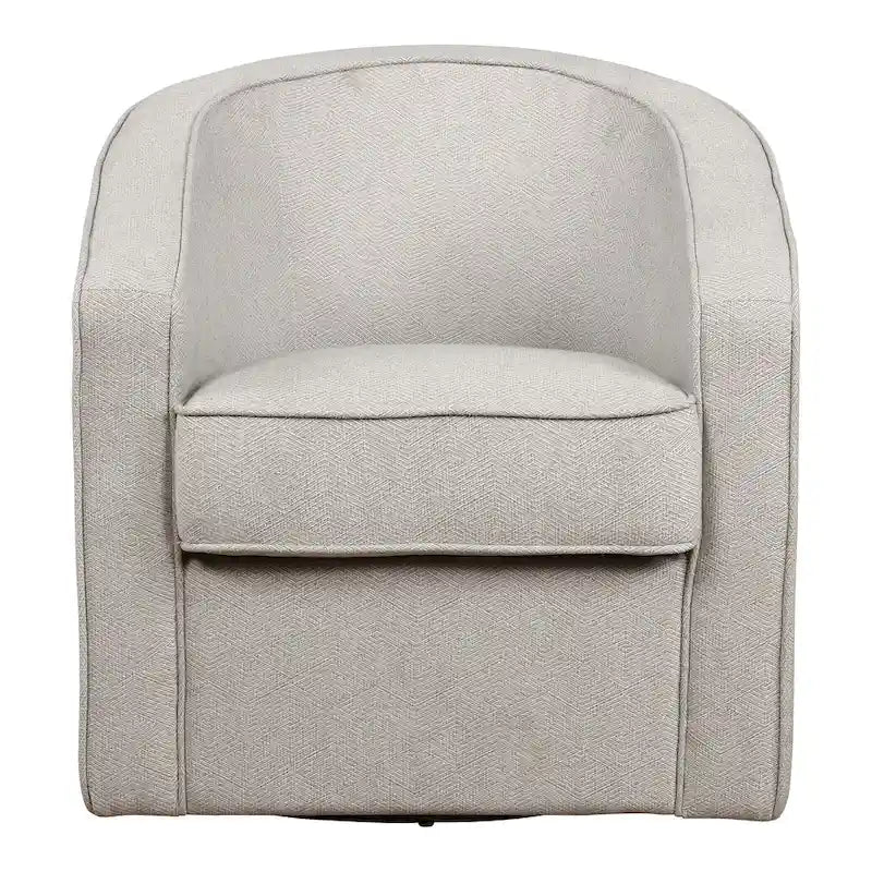 Fauteuil pivotant cylindrique 1 place, gris / beige / bleu azur / fumée