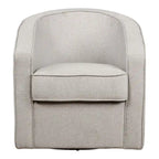 Fauteuil pivotant cylindrique 1 place, gris / beige / bleu azur / fumée
