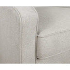 Fauteuil pivotant cylindrique 1 place, gris / beige / bleu azur / fumée