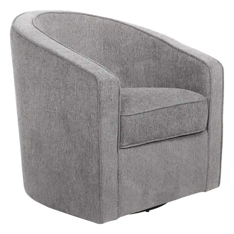 Fauteuil pivotant cylindrique 1 place, gris / beige / bleu azur / fumée
