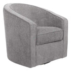 Fauteuil pivotant cylindrique 1 place, gris / beige / bleu azur / fumée