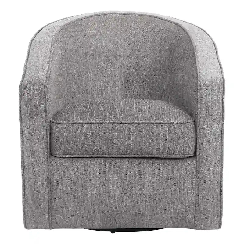 Fauteuil pivotant cylindrique 1 place, gris / beige / bleu azur / fumée