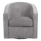 Fauteuil pivotant cylindrique 1 place, gris / beige / bleu azur / fumée