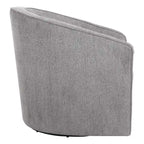 Fauteuil pivotant cylindrique 1 place, gris / beige / bleu azur / fumée