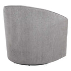 Fauteuil pivotant cylindrique 1 place, gris / beige / bleu azur / fumée