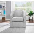 Fauteuil pivotant cylindrique 1 place, gris / beige / bleu azur / fumée