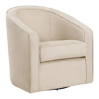 Fauteuil pivotant cylindrique 1 place, gris / beige / bleu azur / fumée