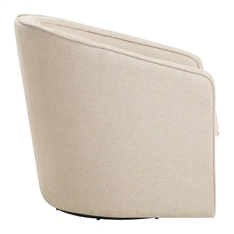 Fauteuil pivotant cylindrique 1 place, gris / beige / bleu azur / fumée