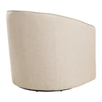 Fauteuil pivotant cylindrique 1 place, gris / beige / bleu azur / fumée