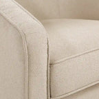 Fauteuil pivotant cylindrique 1 place, gris / beige / bleu azur / fumée