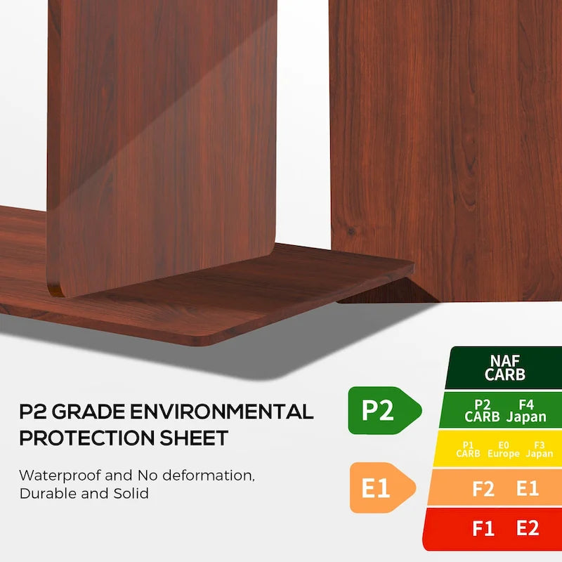 Bureau pliant marron, 109 cm, pour une personne