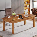 71 Inch Executive Desk, Farmhouse Computer Desk For Home Office