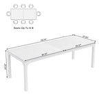 Bureau industriel pour 2 personnes, marron/blanc/noir, pieds en métal, double poste de travail