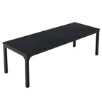 Bureau industriel pour 2 personnes, marron/blanc/noir, pieds en métal, double poste de travail